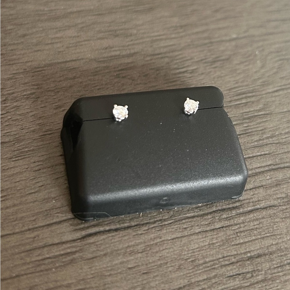 Moissanite Sterling Silver Earrings